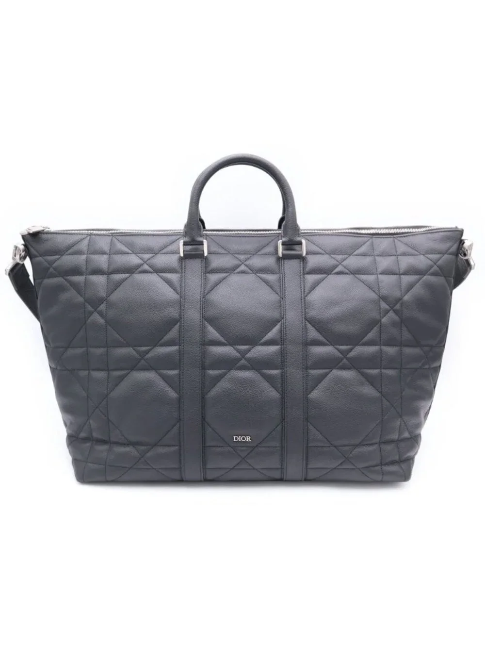 Dior Weekender 40 Wi Maxicannage Boston Bag Black